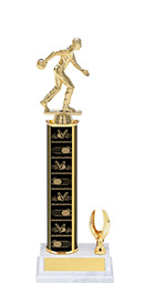 11-13" Candlepin Trophy w/1 Eagle Base
