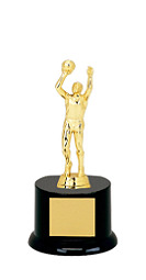 Basketball Trophy - Black Acrylic Basketball All Star Trophy
