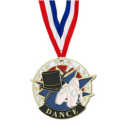 Dance Medal - Colorful Dance Medal with Neck Ribbon