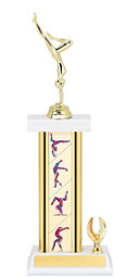 Gymnastics Trophy - 1 Eagle Column Trophy