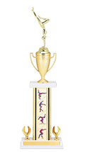 Rectangular Gymnastics Trophy - Cup Trophy