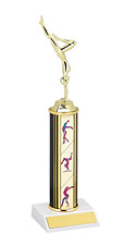 Gymnastics Trophy - Round Column Trophy