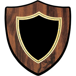 Shield-Shaped Plaque