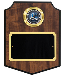 Modern Shield Emblem Plaque