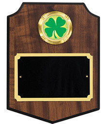 Modern Shield Emblem Plaque