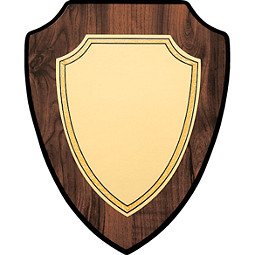 5 1/2 x 6 1/2" Shield-Shaped Plaque