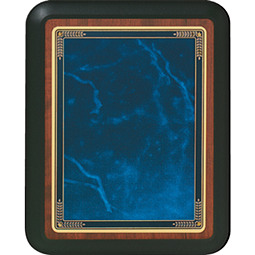 Medium 8 x 10" Topaz Blue Rounded Corner Plaque