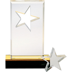 SuperStar Acrylic Award with Removeable Paperweight