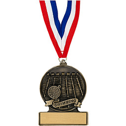 2 3/4" Swimming Cast Medal