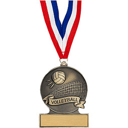2 3/4" Volleyball Cast Medal