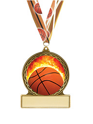 Lightweight Kid-Approved Basketball Medal