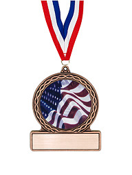 2 3/4" Flag Medal of Triumph
