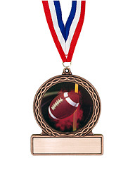 2 3/4" Football Medal of Triumph