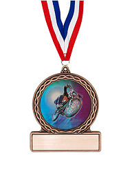 2 3/4" MotoCross Medal of Triumph