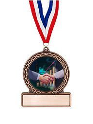 2 3/4" Shaking Hands Medal of Triumph