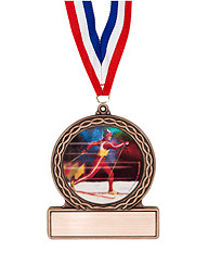 2 3/4" Skiing Medal of Triumph