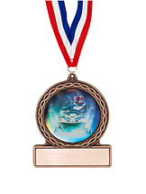 2 3/4" Snowmobile Medal of Triumph