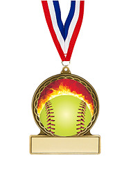 Lightweight Kid-Approved Softball Medal
