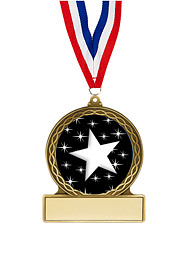 Stars Medal - 2 3/4"