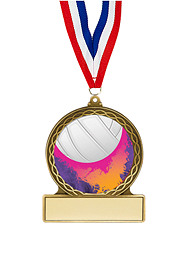 Volleyball Medal - 2 3/4"