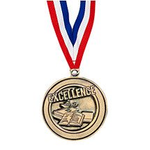 2" Education Medal with Ribbon