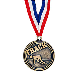 2" Track Medal with Ribbon