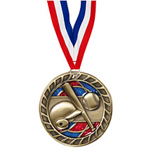 Baseball Glitter Medal