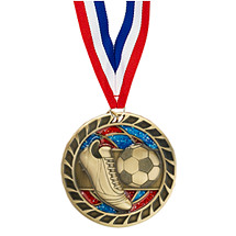 Soccer Glitter Medal