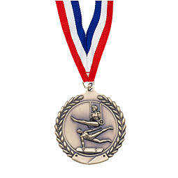 Small Gymnastics - Male - Laurel Wreath Gymnast Medal
