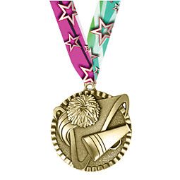 2" Cheerleading Victorious Medal with Ribbon