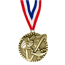 2" Knowledge Victorious Medal with Ribbon