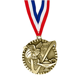 2" Knowledge Victorious Medal with Ribbon
