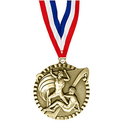 2" Wrestling Victorious Medal with Ribbon