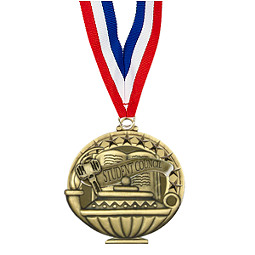 2" Student Council Medal with 30 in. Neck Ribbon