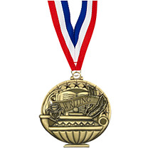 2" Writing Medal with 30 in. Neck Ribbon