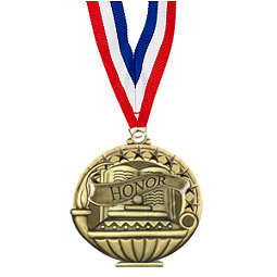 2" Honor Medal with 30 in. Neck Ribbon