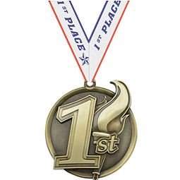 1st Place Medal with Ribbon
