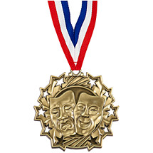 Drama Ten Star Gold Medal with Ribbon