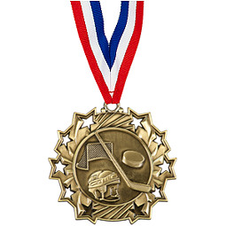 Hockey Medal - Hockey Ten Star Gold Medal