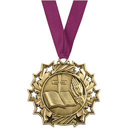Religious Medal - Religious Ten Star Gold Medal