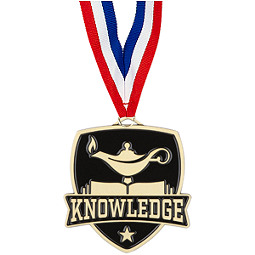 Knowledge Medal - Shield Knowledge Medal with Ribbon