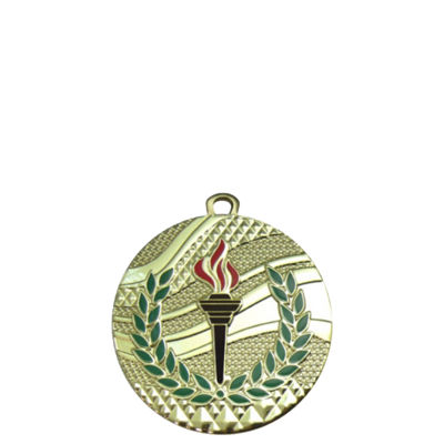 Victory Torch Medals With Ribbon - Gold, Silver, Bronze Metal Medals, Red White Blue Neck Ribbon, Pack Of 10 - View #11