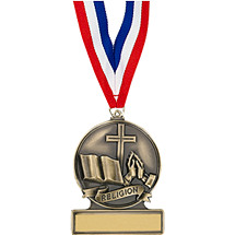2 3/4" Religious Cast Medal
