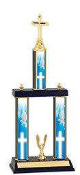 Religious Trophy - 18-20" 3 Column Trophy