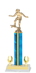 12-14" Blue Trophy with 2 Eagle Base