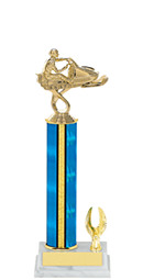 11-13" Blue Trophy with 1 Eagle Base