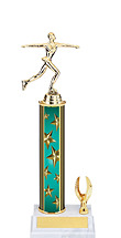 11-13" Teal Star Trophy with 1 Eagle Base
