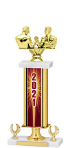 2021 Gold Dated Trophy - 2 Eagle Base - 16-18"