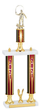 2021 Double Column Dated Gold Trophy - 20-22" 