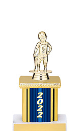 2022 Trophy with Rectangular Column - 9"